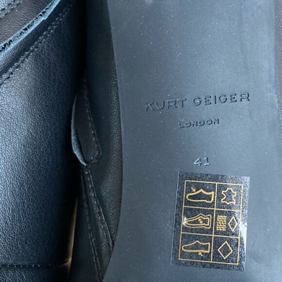Kurt Geiger Women’s Black leather Belgravia Pointed Toe Ankle Boots Size 10.5 - Picture 13 of 13